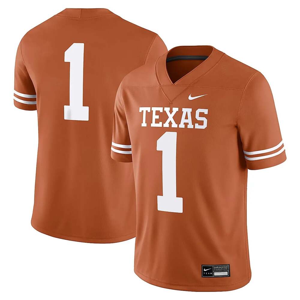 Nike Texas Longhorns Men's Dri-FIT College Game Jersey Brand New w Tags